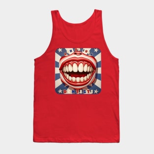 4th of July Dentist Smile Tank Top